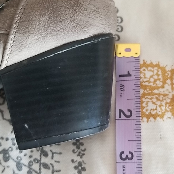 Gray Cutout Heeled Booties - Picture 8 of 11